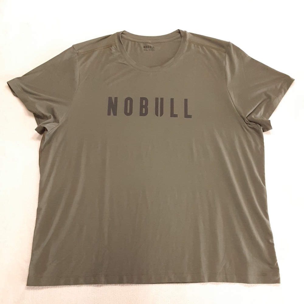 No Bull Mens Ultrasoft Workout Tee 3XL Army Green Tencel Blend